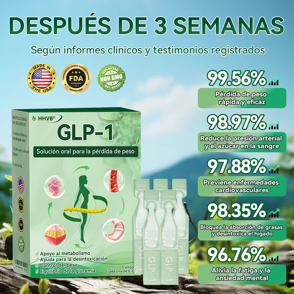 𝐓𝐢𝐞𝐧𝐝𝐚 𝐎𝐟𝐢𝐜𝐢𝐚𝐥 🌿| 𝐻𝐻𝑉𝐵® 𝐆𝐋𝐏-𝟏 𝐒𝐨𝐥𝐮𝐜𝐢ó𝐧 𝐎𝐫𝐚𝐥 𝐩𝐚𝐫𝐚 𝐥𝐚 𝐏é𝐫𝐝𝐢𝐝𝐚 𝐝𝐞 𝐏𝐞𝐬𝐨 - 🌟 𝐎𝐛𝐞𝐬𝐢𝐝𝐚𝐝, 𝐄𝐧𝐟𝐞𝐫𝐦𝐞𝐝𝐚𝐝𝐞𝐬 𝐂𝐚𝐫𝐝𝐢𝐨𝐯𝐚𝐬𝐜𝐮𝐥𝐚𝐫𝐞𝐬, 𝐃𝐢𝐚𝐛𝐞𝐭𝐞𝐬, 𝐀𝐩𝐧𝐞𝐚 𝐝𝐞𝐥 𝐒𝐮𝐞ñ𝐨, 𝐏𝐫𝐨𝐛𝐥𝐞𝐦𝐚𝐬 𝐝𝐞 𝐀𝐫𝐭𝐢𝐜𝐮𝐥𝐚𝐜𝐢𝐨𝐧𝐞𝐬 𝐲 𝐌á𝐬